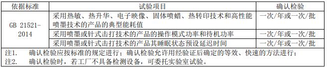 復印機、打印機節能認證審廠標準